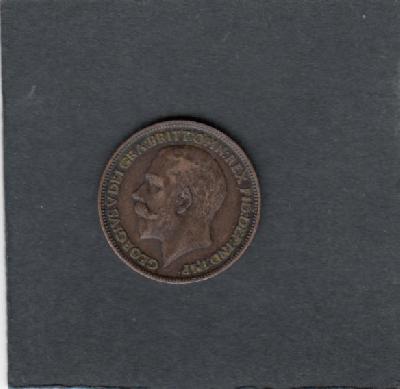 Beschrijving: 1 Farthing  GEORGIUS V